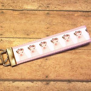 Pig Wrist Keyfob / Wristlet